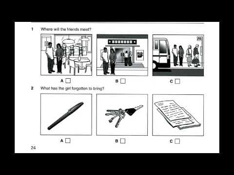 Study English online (B1). Preliminary English Test (PET) Listening Book 6 : Test 1 part 1