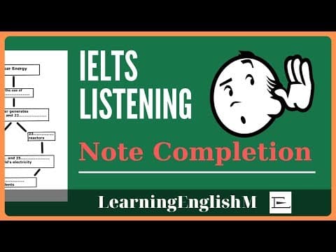 Exercise 1 Note Completion Exercise 1 - IELTS Listening - Luyện Nghe