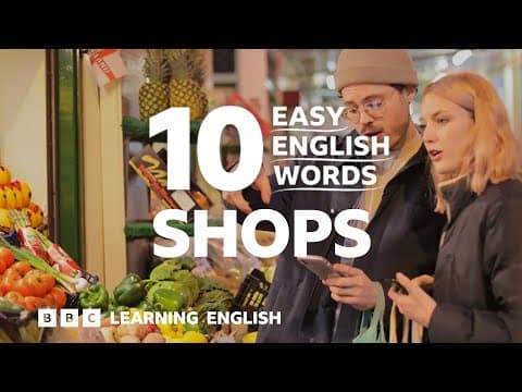 Shops: 10 Easy English Words 🏬🛒💳