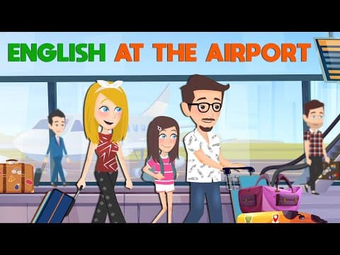 Common English Conversations At the Airport | English Speaking Practice for Real-life (A1-A2)