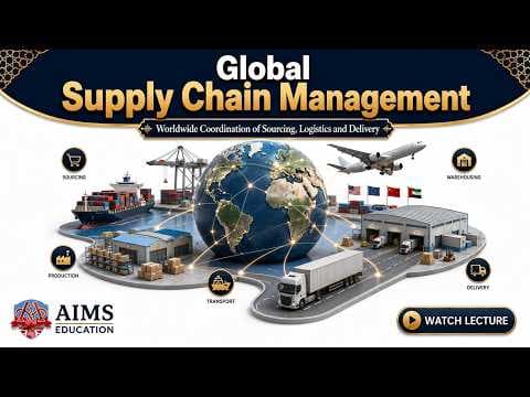What is Global Supply Chain Management - Key Players, Risks & Incoterms | AIMS Education