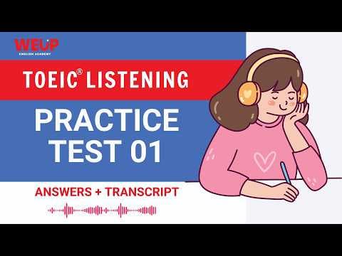 TOEIC Listening Practice Test 01 (2026) | Transcript + Answers