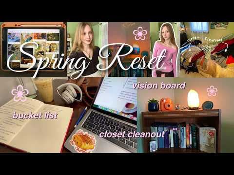 a fresh start 🌸 gentle spring reset routine for a whimsical new season