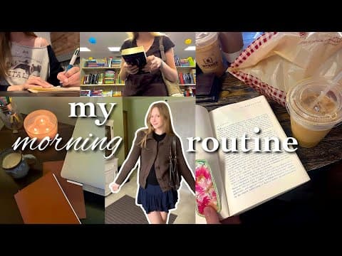 my cozy morning routine ☕️ a bookish 6am morning spent writing & wandering bookshops