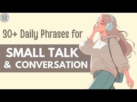Daily English Phrases for Small Talk & Conversation | English Listening & Speaking| Learning Podcast